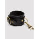 Черные оковы на ноги Bound to You Faux Leather Ankle Cuffs