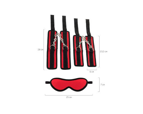Красно-черный бондажный набор Anonymo
