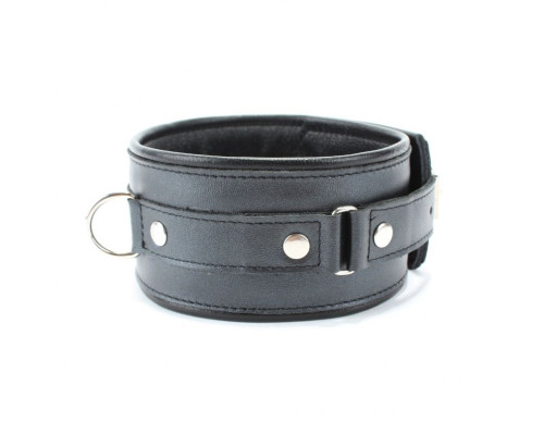 Ошейник из гладкой кожи