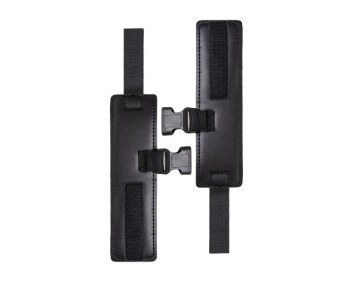 Черный ошейник с наручниками на липучках