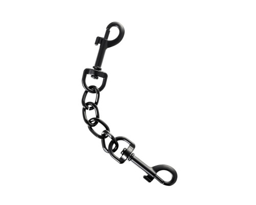 Узкие черные наручники на сцепке