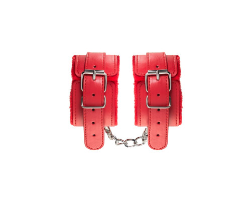 Красные оковы Anonymo из искусственной кожи