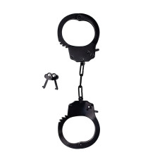 Черные стальные наручники