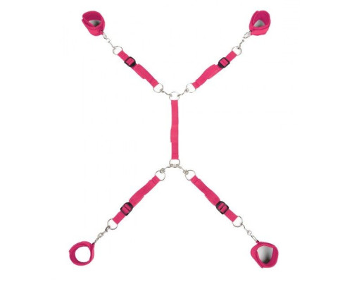 Ярко-розовый набор фиксаций на кровати Classic Bed Spreader