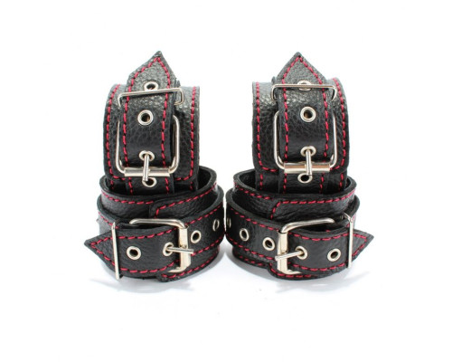 Черный бондажный набор с шипами