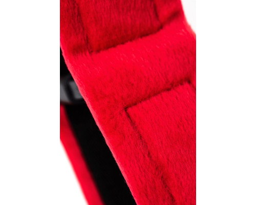 Красно-черные велюровые оковы Anonymo