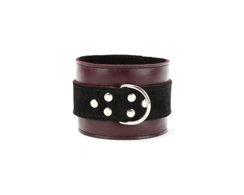 Бордовые наручники Ladys Arsenal на карабинах