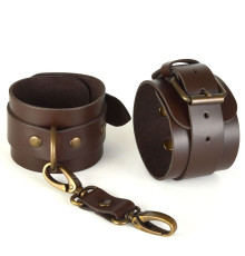 Коричневые наручники IDEAL