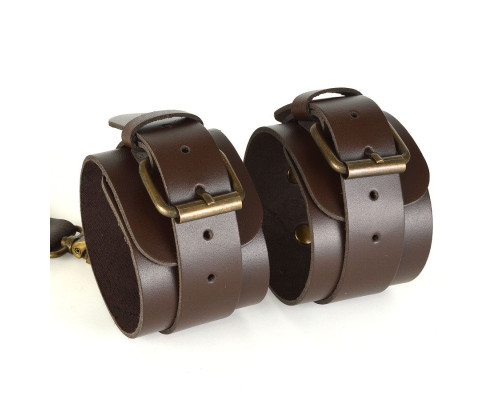 Коричневые наручники IDEAL