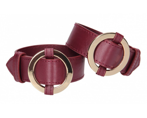 Бордовые наручники Halo Wrist   Ankle Cuffs