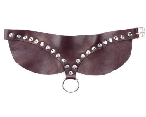 Бордовый широкий ошейник Ladys Arsenal с заклепками