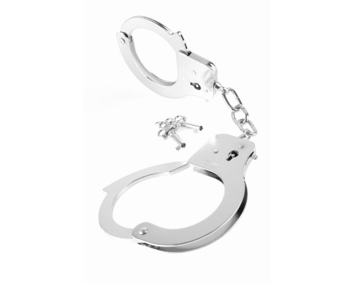 Металлические серебристые наручники Designer Metal Handcuffs