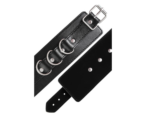 Черные наручники Anonymo на сцепке