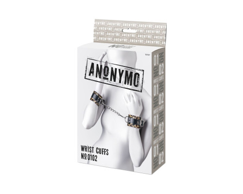 Наручники Anonymo с анималистическим принтом