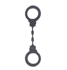 Темно-серые силиконовые наручники