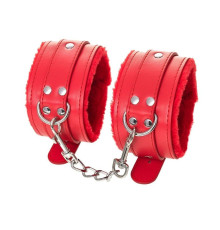 Красные оковы Anonymo из искусственной кожи