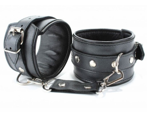 Поножи из гладкой кожи