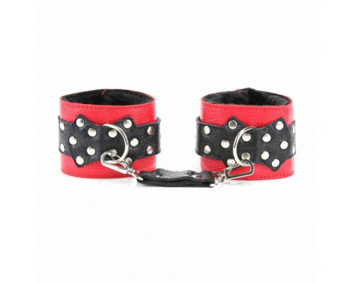 Наручи на пряжке c меховой подкладкой