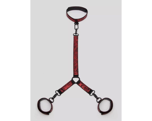 Ошейник с наручниками Reversible Faux Leather Collar and Wrist