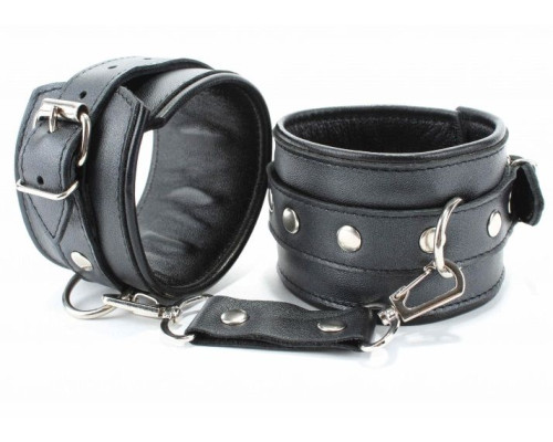 Наручники из гладкой кожи