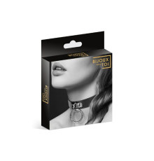 Узенький ошейник из полиуретана с кольцом