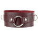 Бордовый широкий ошейник Ladys Arsenal с кольцом