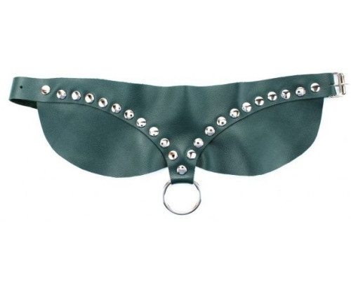 Изумрудный широкий ошейник Ladys Arsenal с заклепками