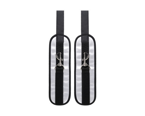 Черно-серебристые фиксаторы для рук на дверь Anonymo