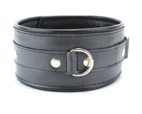 Ошейник из гладкой кожи
