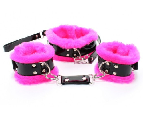 Набор с розовым мехом BDSM Light