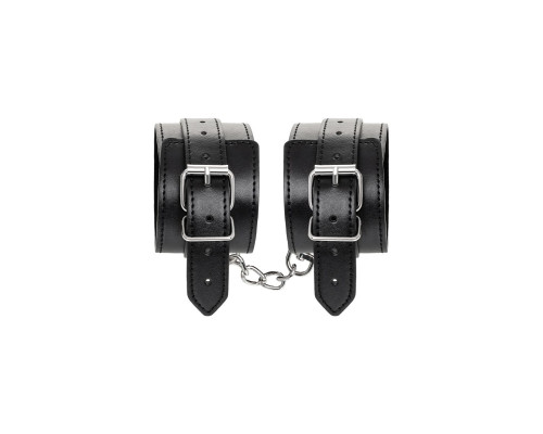 Черные оковы Anonymo из искусственной кожи