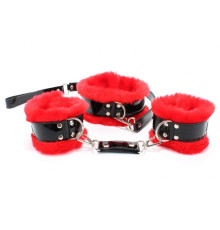 Набор с красным мехом BDSM Light