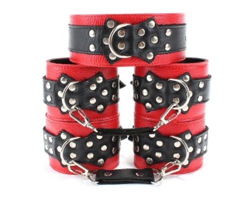 Набор кожаных БДСМ-аксессуаров