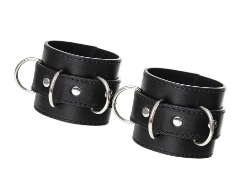 Черные наручники Anonymo на сцепке