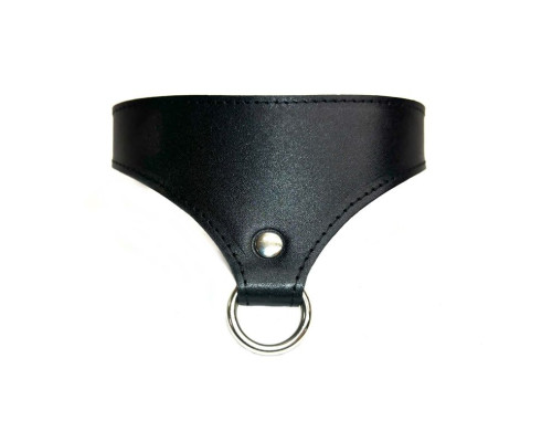 Оригинальный гладкий кожаный ошейник Black Phoenix