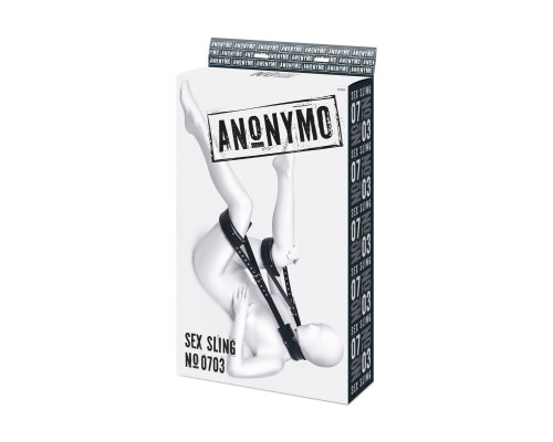 Черные кожаные стропы для фиксации Anonymo