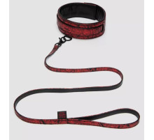 Стильный ошейник с поводком Reversible Faux Leather Collar and Lead