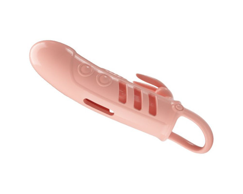 Телесная насадка на пенис с вибрацией Sloane - 18,7 см.