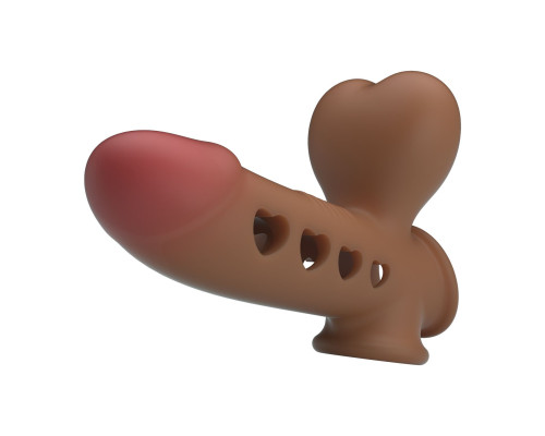 Насадка на пенис с эффектом расширения Tyronn - 16,1 см.