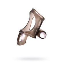 Дымчатая насадка на пенис Toyfa XLover с вибропулей