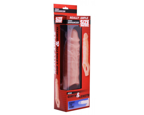 Насадка, увеличивающая длину и диаметр пениса, Size Matters - 16,5 см.