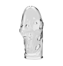 Прозрачная насадка на пенис Booker - 8 см.