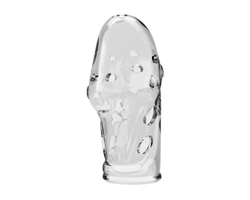 Прозрачная насадка на пенис Booker - 8 см.