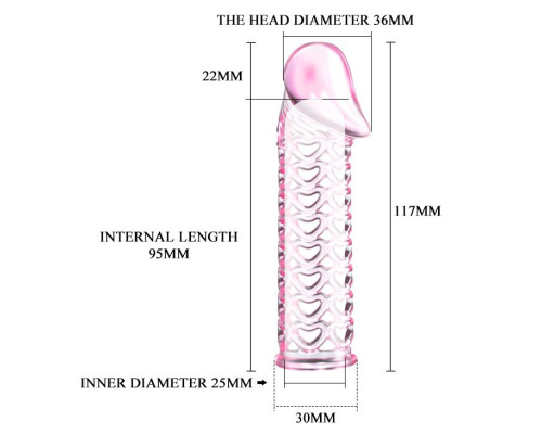 Насадка на фаллос с закрытой головкой