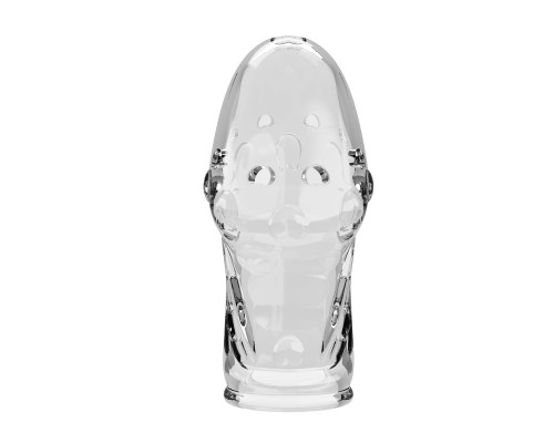 Прозрачная насадка на пенис Booker - 8 см.