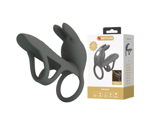 Серая стимулирующая насадка на пенис Matty