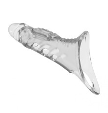 Прозрачная насадка на пенис - 22 см.