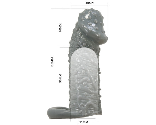 Серая насадка-удлинитель Fogg - 13 см.