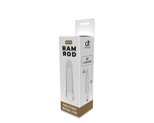 Прозрачная насадка-удлинитель 6.6’’ Extender With Ball Strap - 17,3 см.