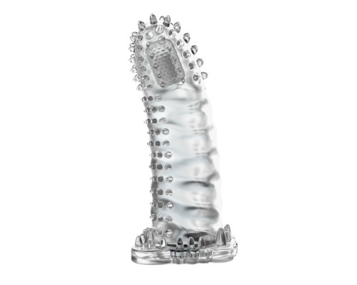 Насадка-удлинитель с пупырышками, усиками и вибропулькой